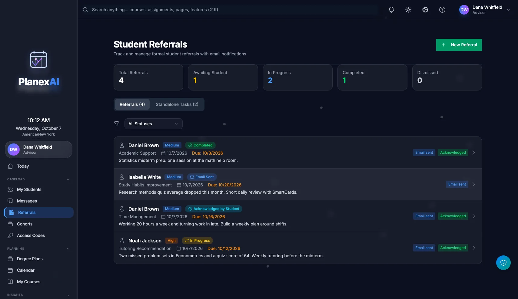 Student Referrals